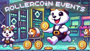Earn crypto online with rollercoin events!